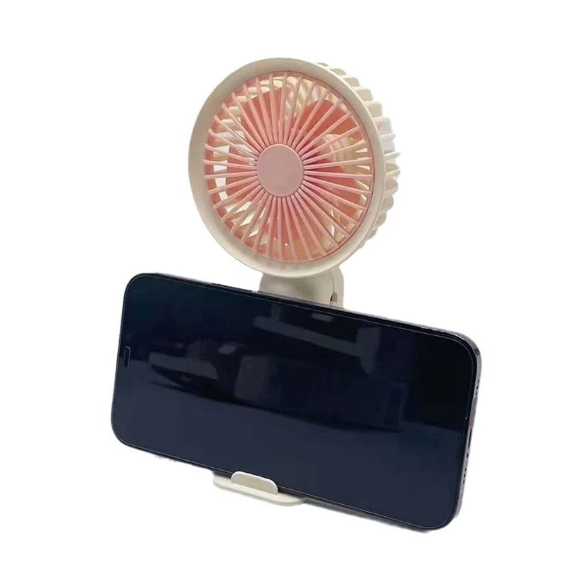 Lenovo Handheld Mini Fan USB Rechargeable Portable Desktop Fan With Base Quiet Operation For Office Student Dorm Travel Peaceful Pleasures Health and Wellness