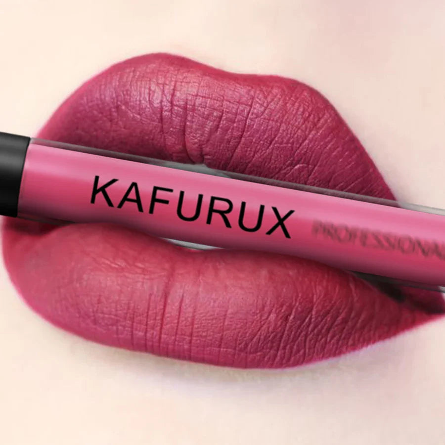 KAFURUX Matte Liquid Lipstick – Velvet, High Pigment, Waterproof