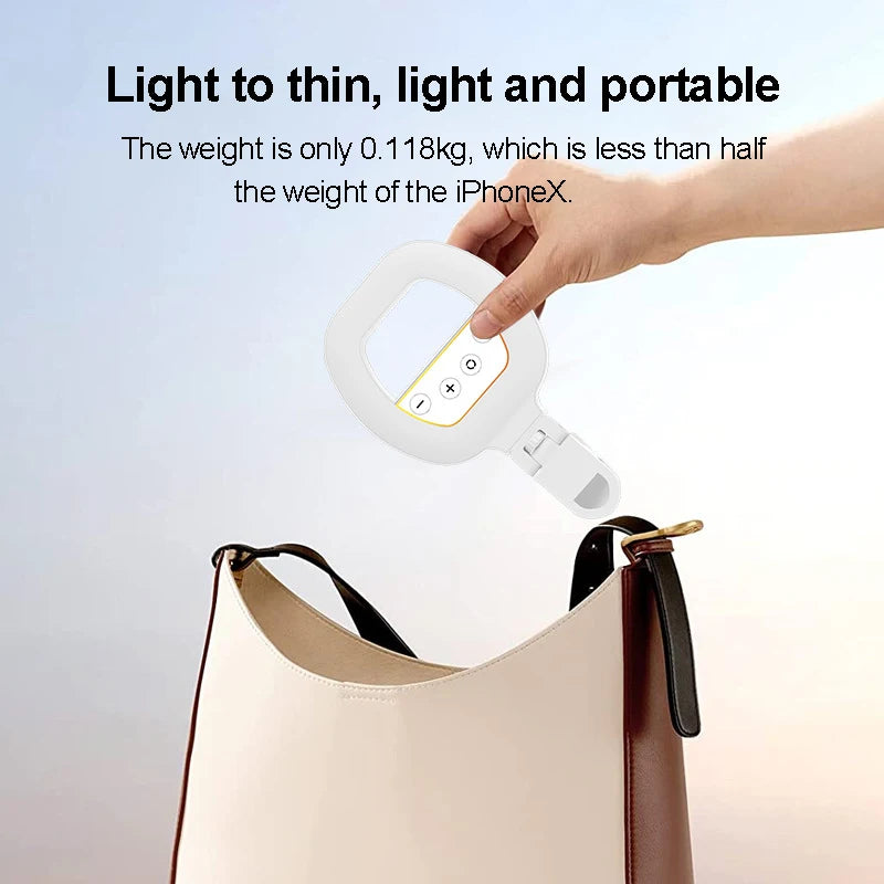 Rechargeable Led Light Mobile Selfie Ring Lights Video Shooting Light For Cell Phone Light Clip Led Light Photography Fill Light Peaceful Pleasures Health and Wellness