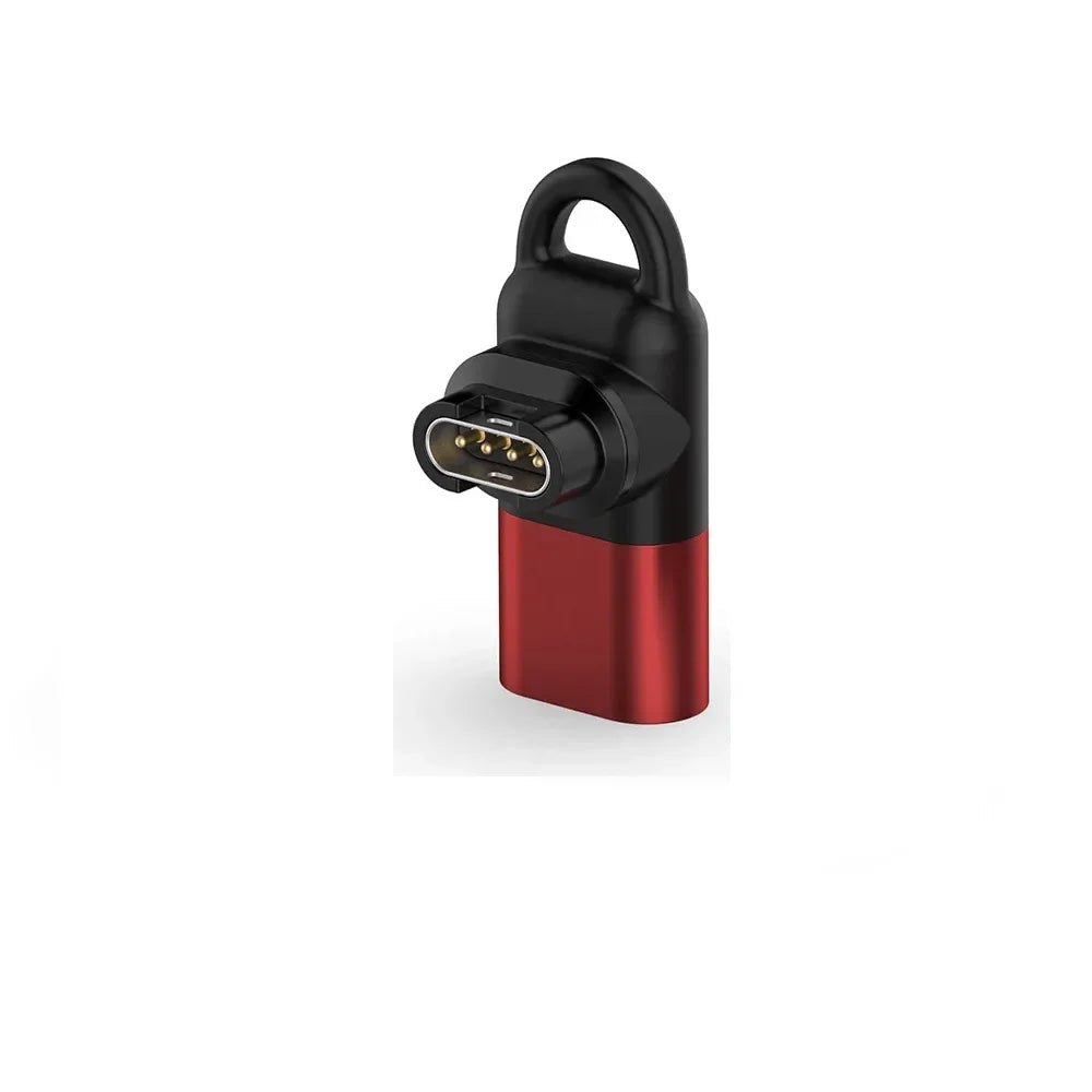 USB-C Charger Adapter for Garmin Fenix Forerunner Venu Peaceful Pleasures Health and Wellness Q1 Red Type-C