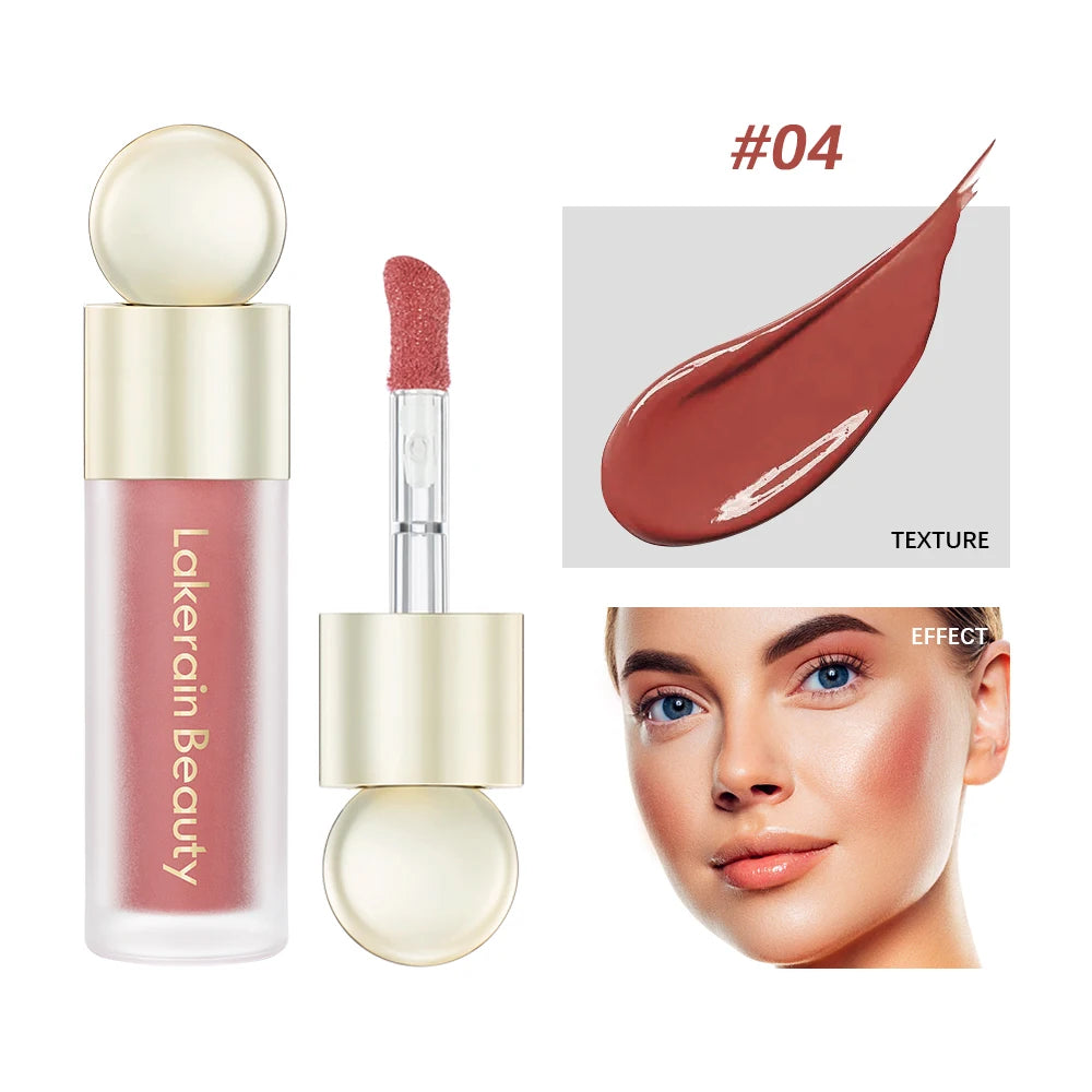 7.5ml Matte Liquid Blush Velvet Blusher Orange Peach Face Pigment Lasting Beauty Natural Cheek Tint Cream Waterproof Blush Peaceful Pleasures Health and Wellness 04