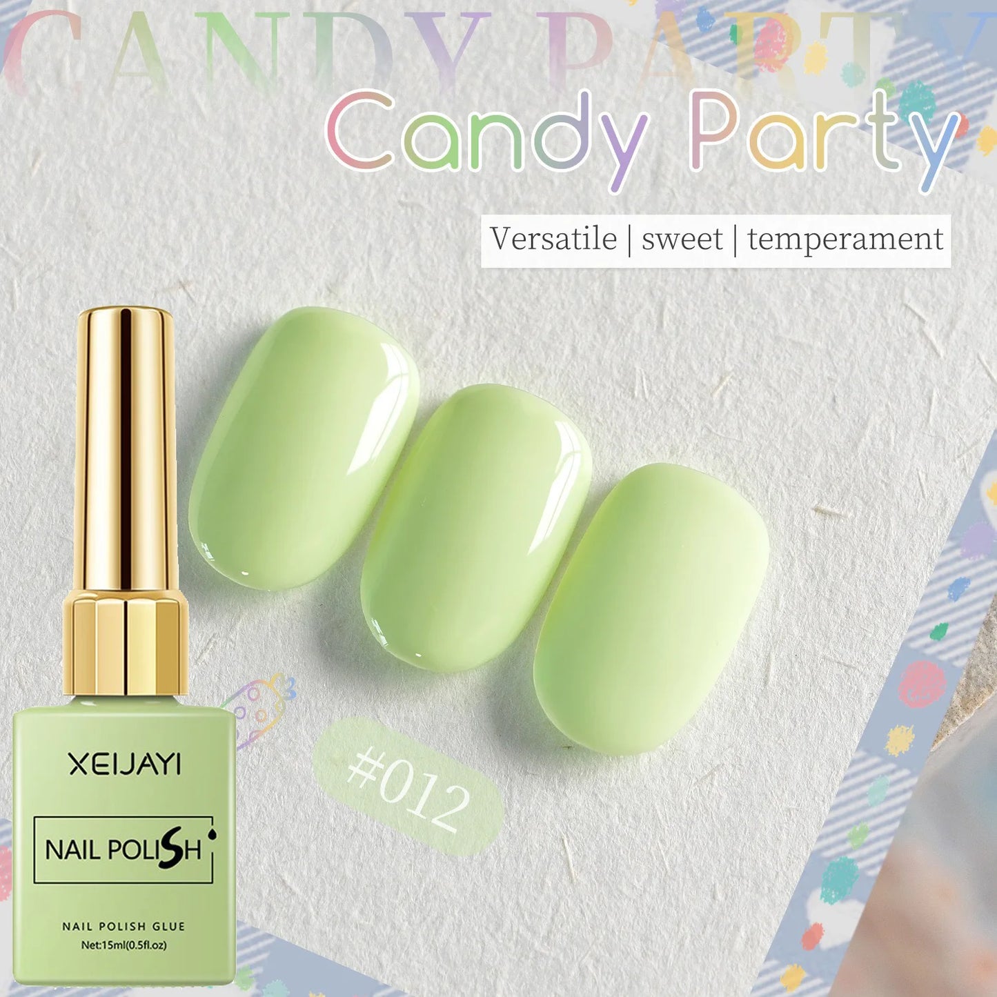 6-Color Macaron Gel Nail Polish Set | Pastel Candy Shades