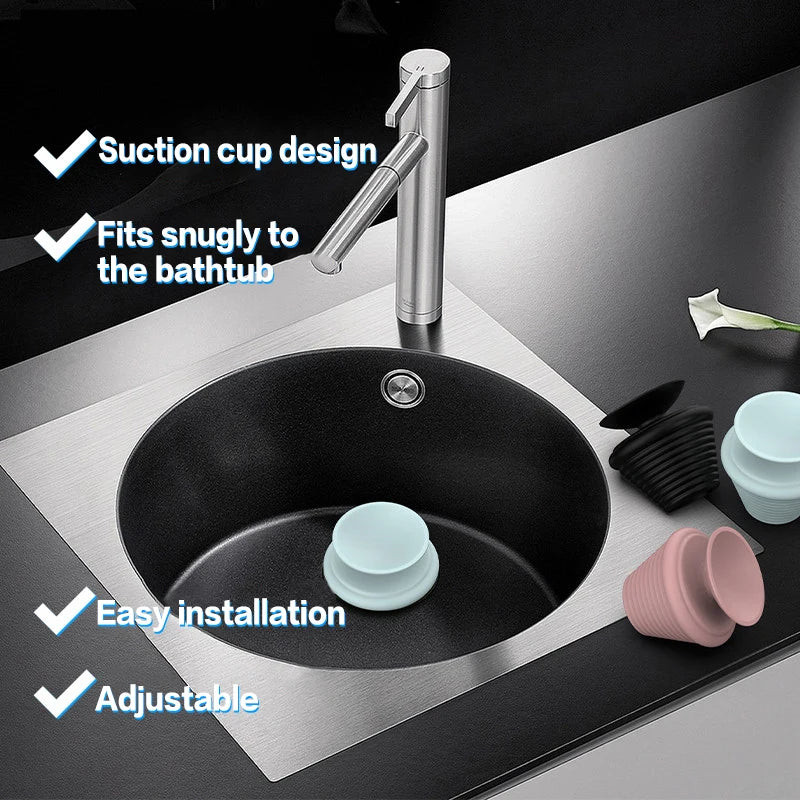 New Universal Tub Stopper Bathtub Drain Plug Bathtub Stopper Sink Drain Anti-Clogging Bath Plug Stopper Bathroom Accessorie Peaceful Pleasures Health and Wellness