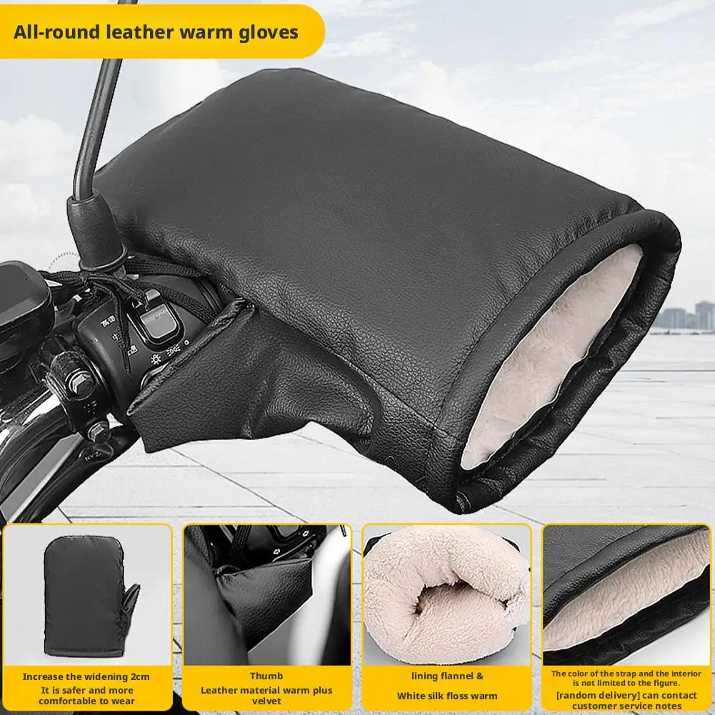 Motorcycle Handlebar Muffs – Waterproof Winter Thermal Mitts Handlebar Muffs Peaceful Pleasures Health and Wellness ordinary type