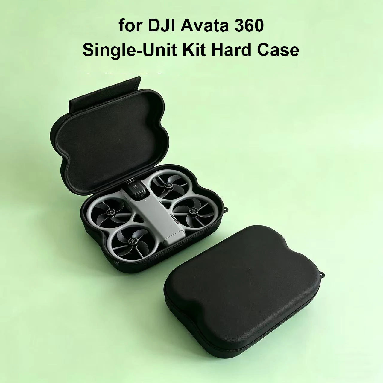 Ultra-Compact Design For DJI Avata 360 Hard Case Oxford Fabric Shell Hook And Loop Closure Custom Fit With 2 Holes For DIY Strap Peaceful Pleasures Health and Wellness