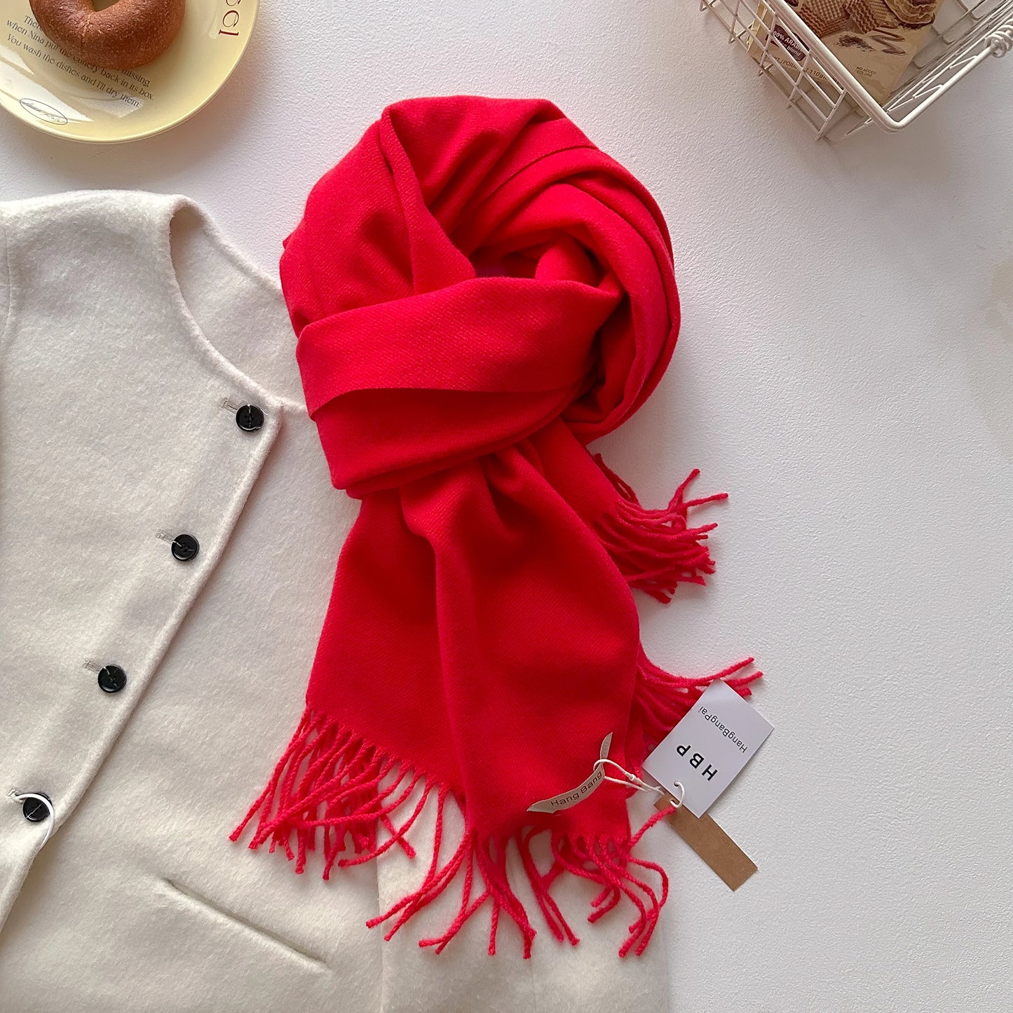 Women's Long Knit Winter Scarf – Shawl Wrap & Pashmina
