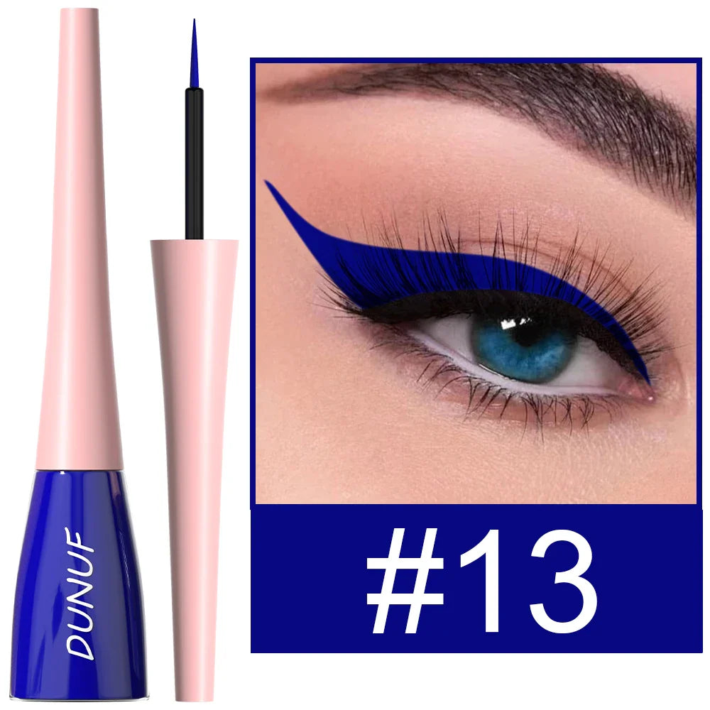 DUNUF Waterproof Liquid Eyeliner – Smudge-Proof, 8+ Colors
