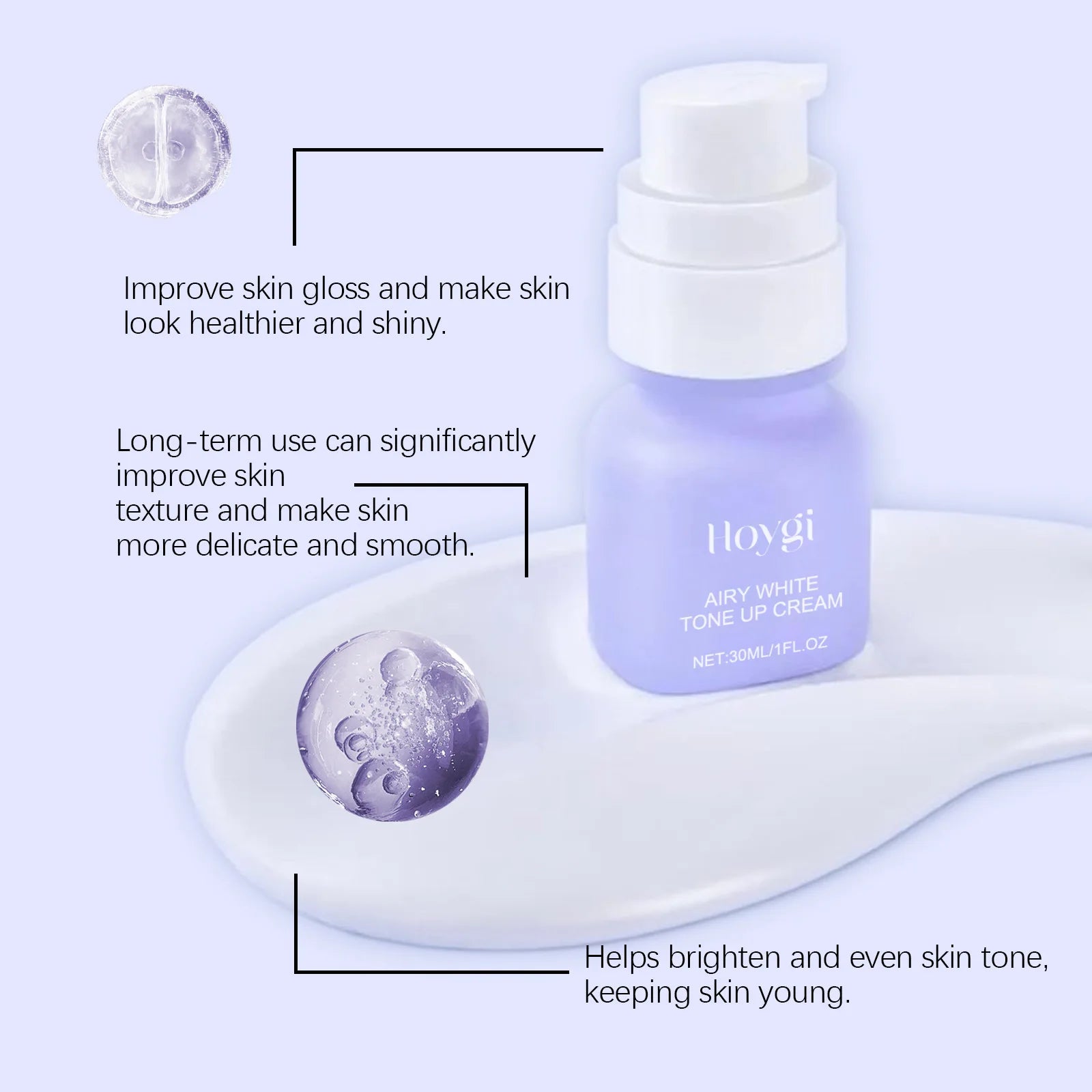 HOYGI Skin Brightening Moisturizing Cream Gently Care Firming Soft Skin Moisturizing Moisturizing Translucent Skin Care Cream Peaceful Pleasures Health and Wellness