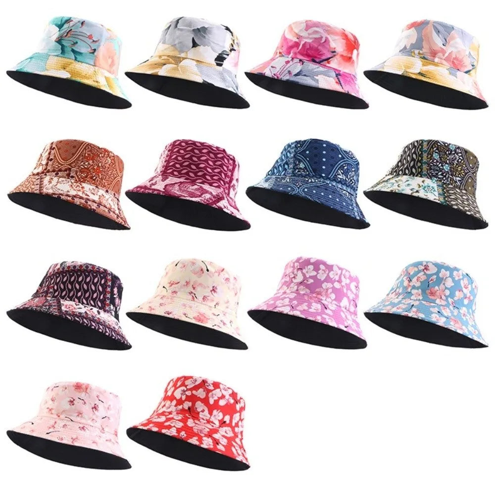 Reversible Printed Bucket Hat – Unisex Beach Sun Hat