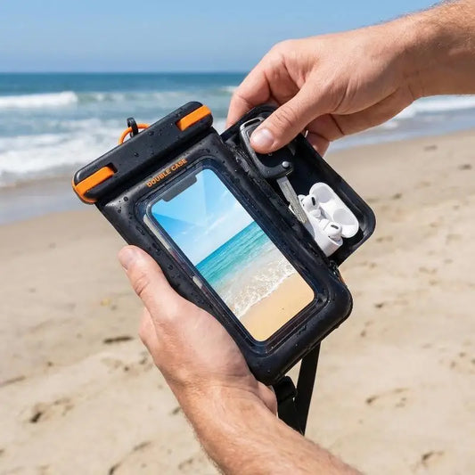IPX8 Floating Waterproof Phone Pouch | Dry Bag Beach & Pool Waterproof Phone Pouch Oasis Select