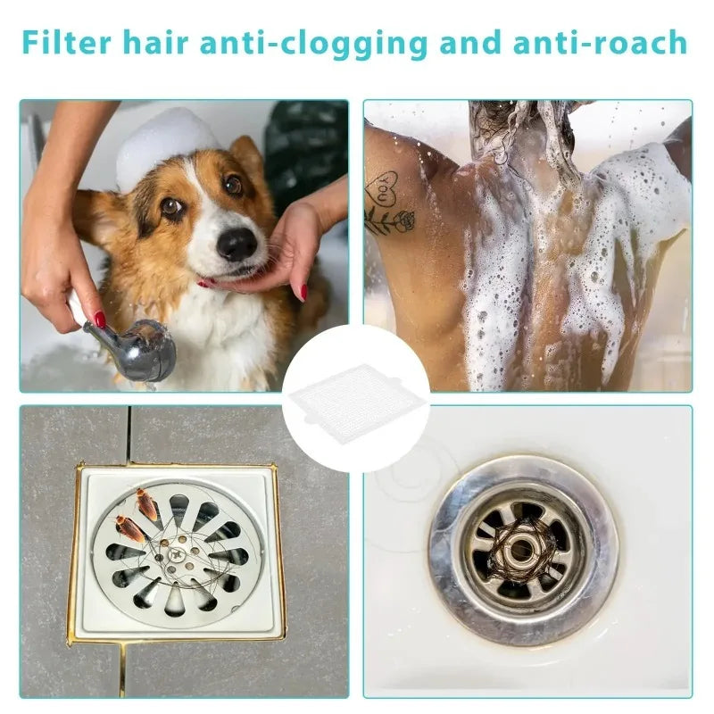 Disposable Drain Hair Catcher Filter Screen – 10–50 Pack