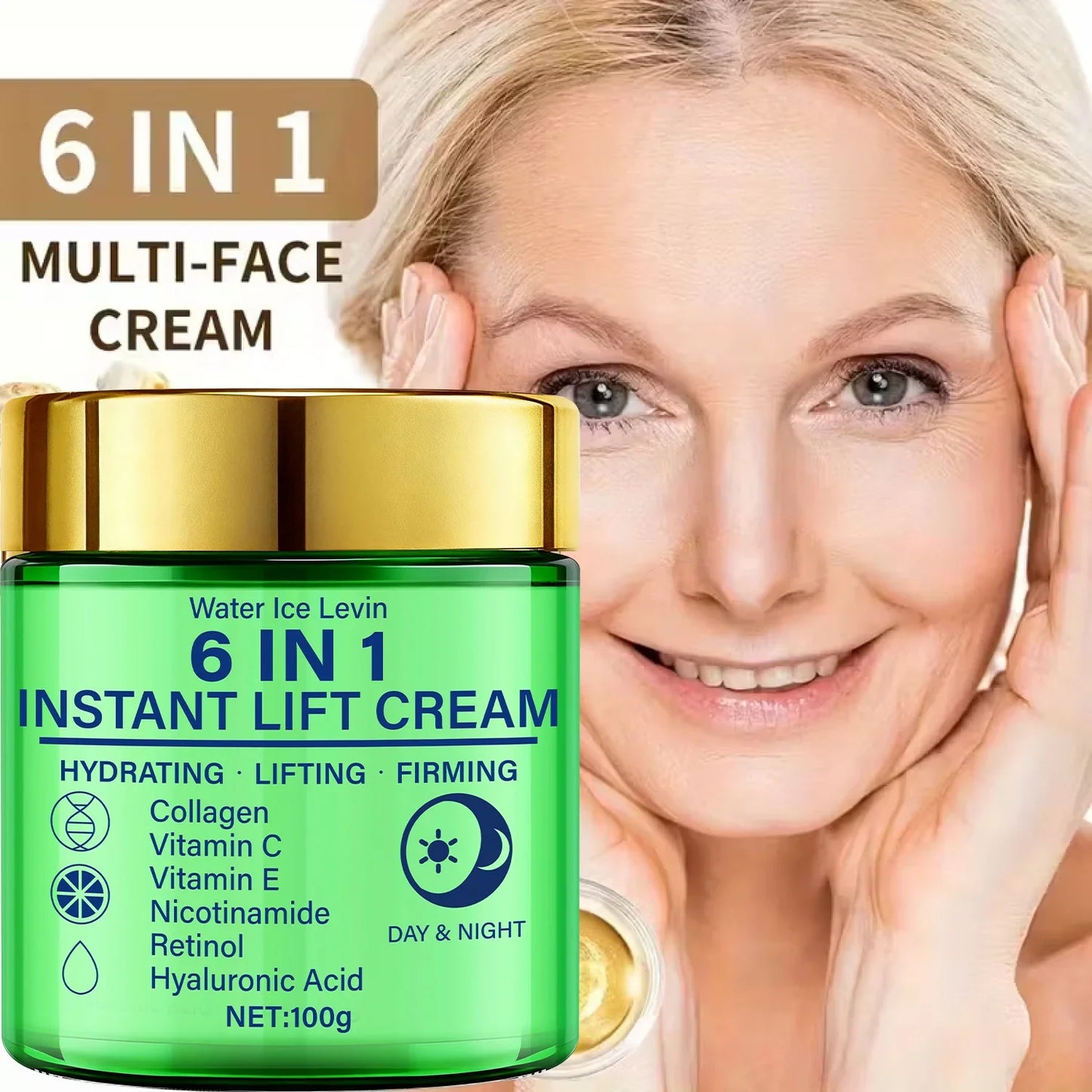 6-in-1 Collagen & Retinol Face Cream – Firm, Lift & Hydrate