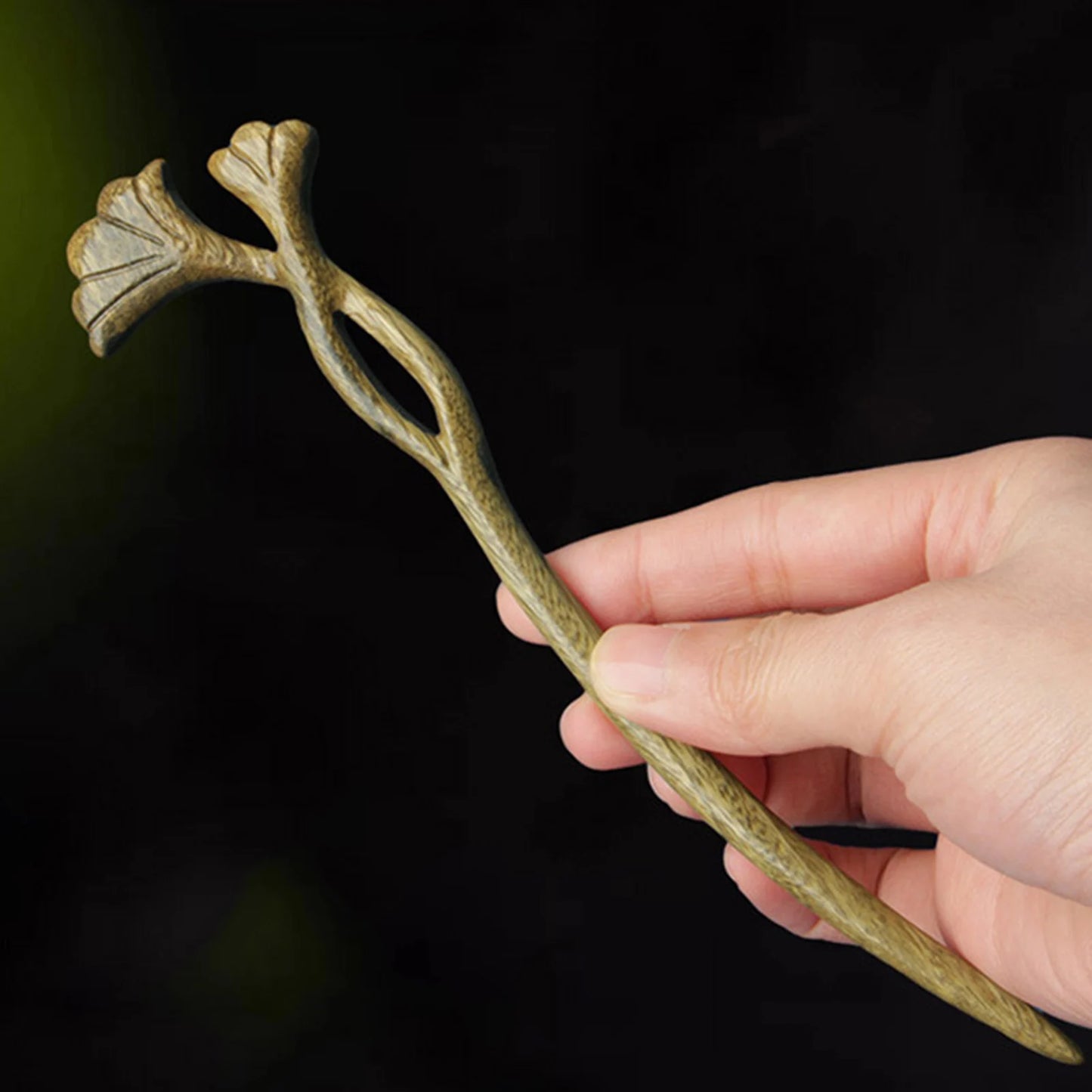 Woman Retro Style Wood Hair Chignon Fine Workmanship Long Straight Hair Stick for Hair DIY Accessory Hair Styling Peaceful Pleasures Health and Wellness