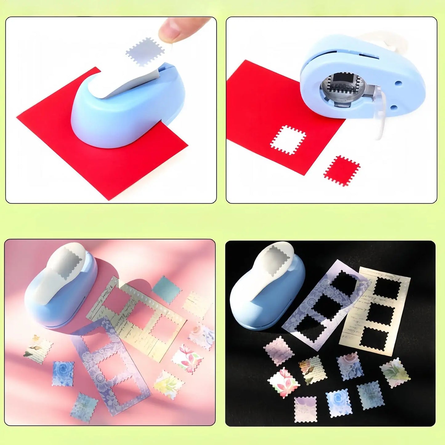 Rectangular Postage Stamp Punch for Scrapbooking & Cards