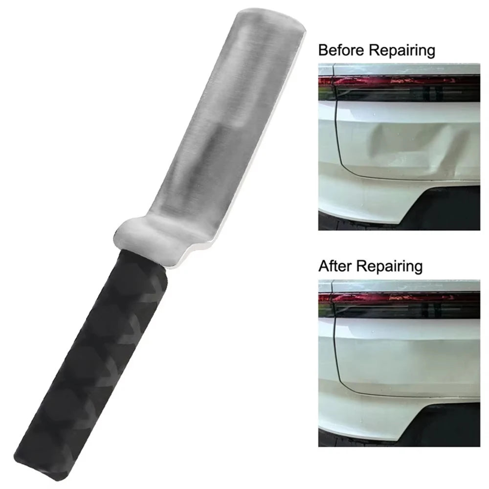 Z-Type PDR Dent Repair Tool Stainless Steel Rubber Handle Leveling Flapping Pad Car Auto Body Dent Removal Tool Peaceful Pleasures Health and Wellness