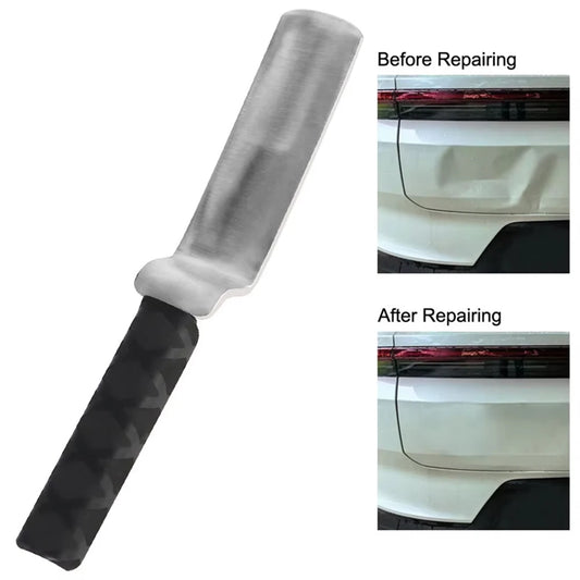 Z-Type PDR Dent Repair Tool Stainless Steel Rubber Handle Leveling Flapping Pad Car Auto Body Dent Removal Tool Peaceful Pleasures Health and Wellness