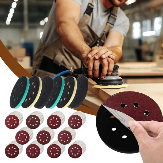 5-Inch 8-Hole Orbital Sander Pads & Sanding Discs – 116 Pcs Sander Pads & Discs Peaceful Pleasures Health and Wellness CN