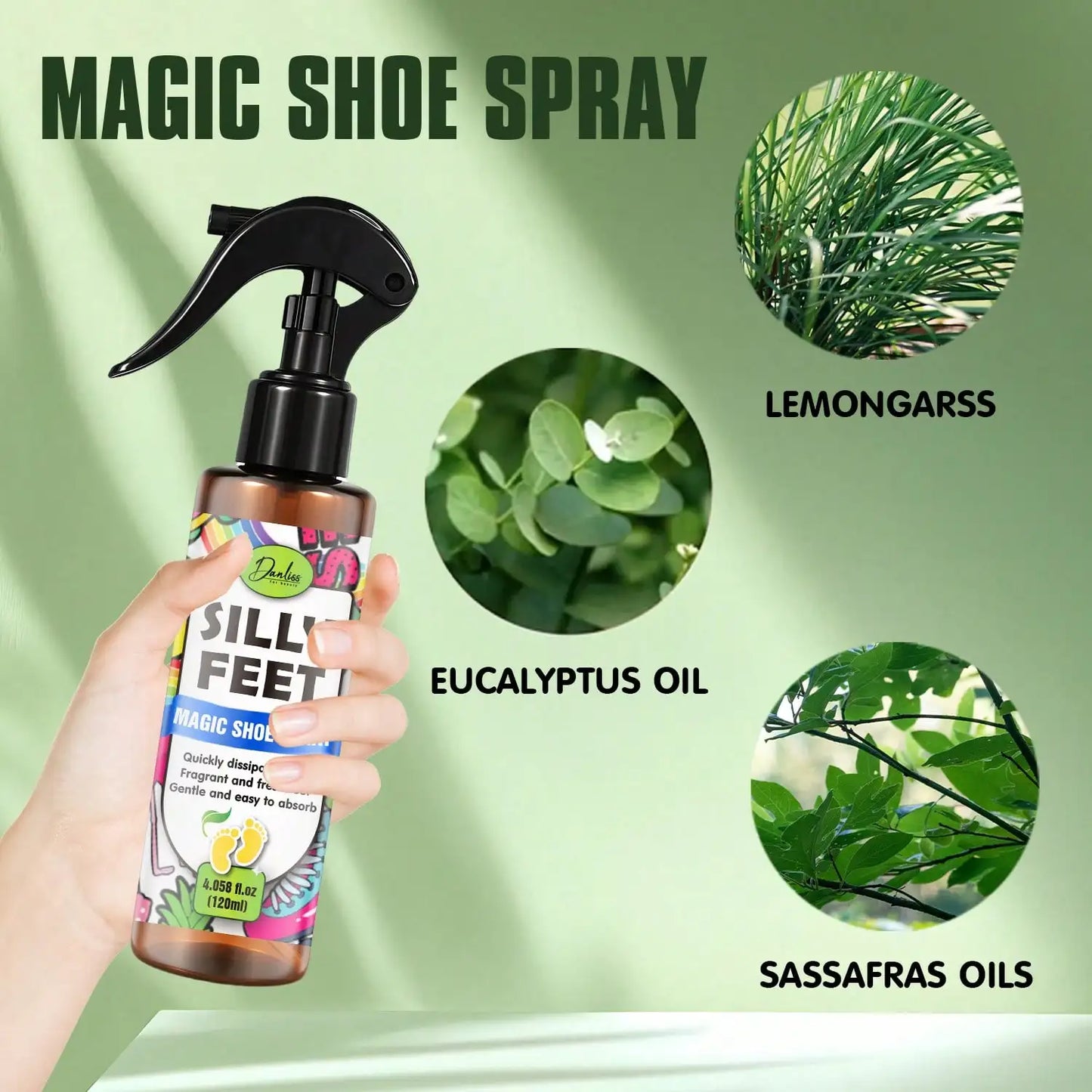 Foot & Shoe Deodorizer Spray – Natural Oils, Alcohol-Free