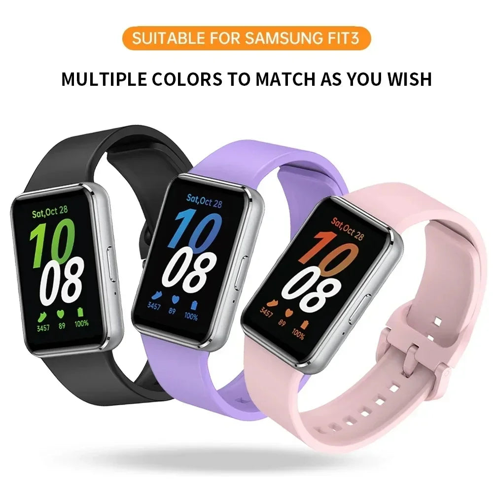 Silicone Sport Band for Samsung Galaxy Fit 3 – Replacement Strap