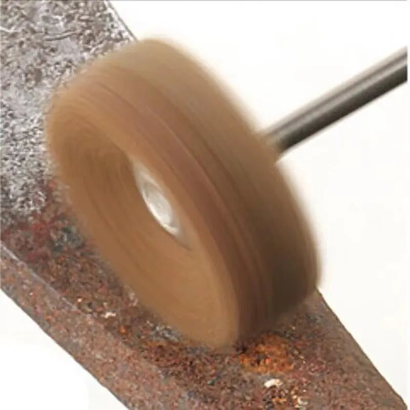 10 Mini Drill Abrasive Brush Nylon Buffing Polishing Wheel Dremel