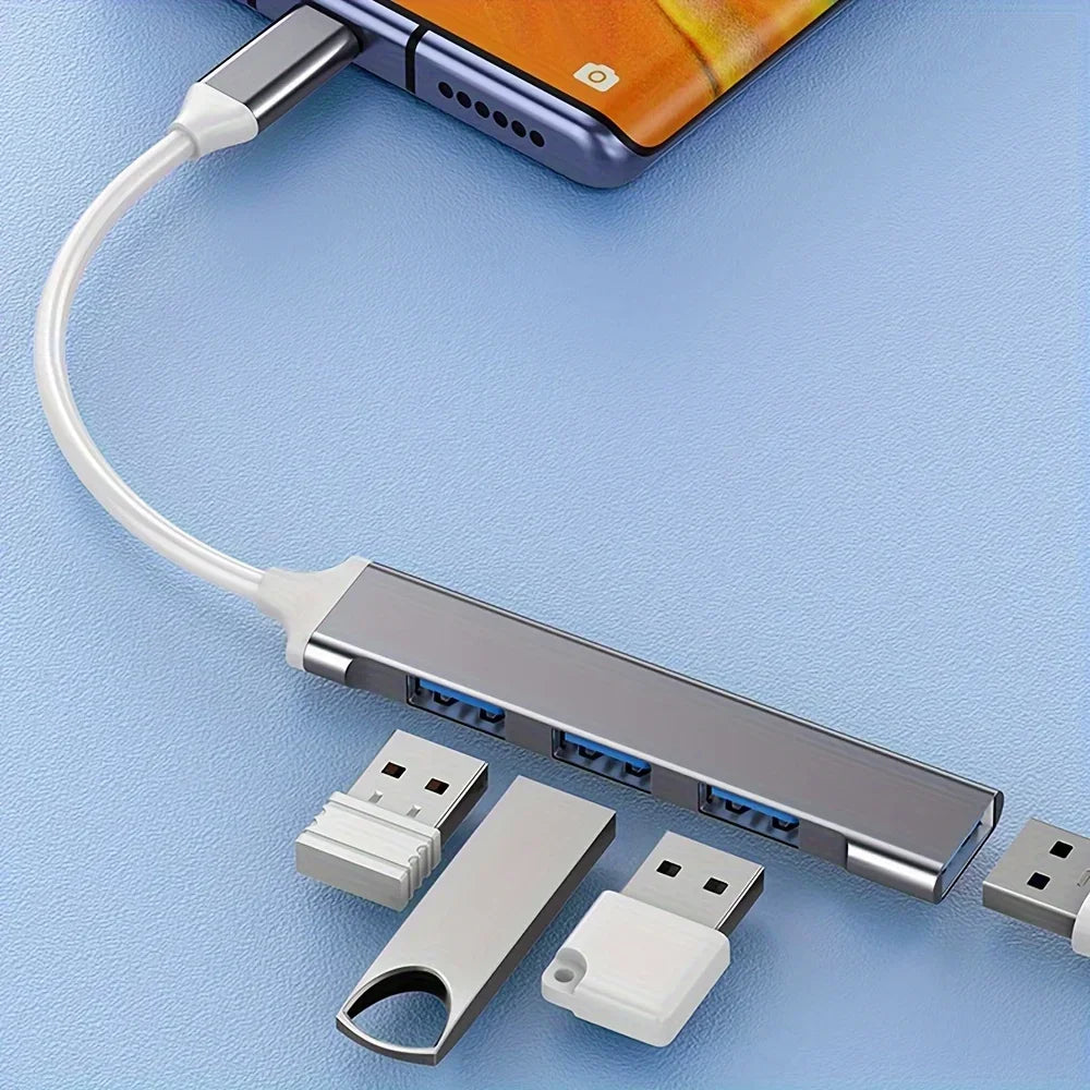 4-Port USB-C Hub 5Gbps USB 3.0 Splitter for MacBook & Laptop