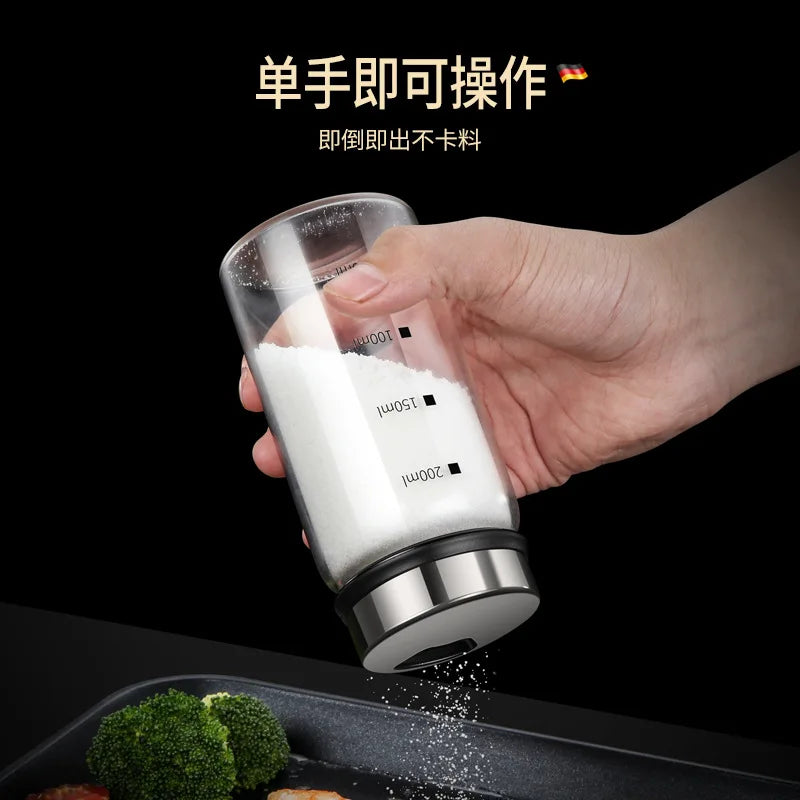 1PC Spices Bottle Glass Salt Jar Pepper Seasoning Set Container Kitchen Accessories Cook Utensils Free Shipping Cans Original Peaceful Pleasures Health and Wellness