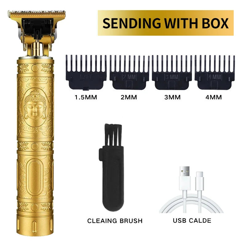 T9 USB Rechargeable Hair Clipper & Beard Trimmer for Men