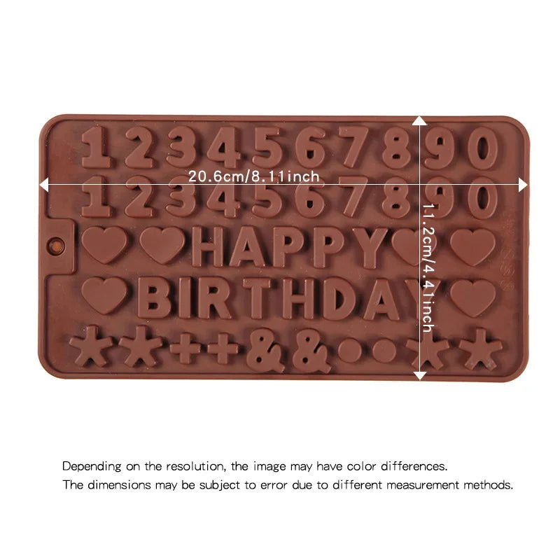 Alphabet Silicone Mold – Candy, Chocolate & Cake Letters