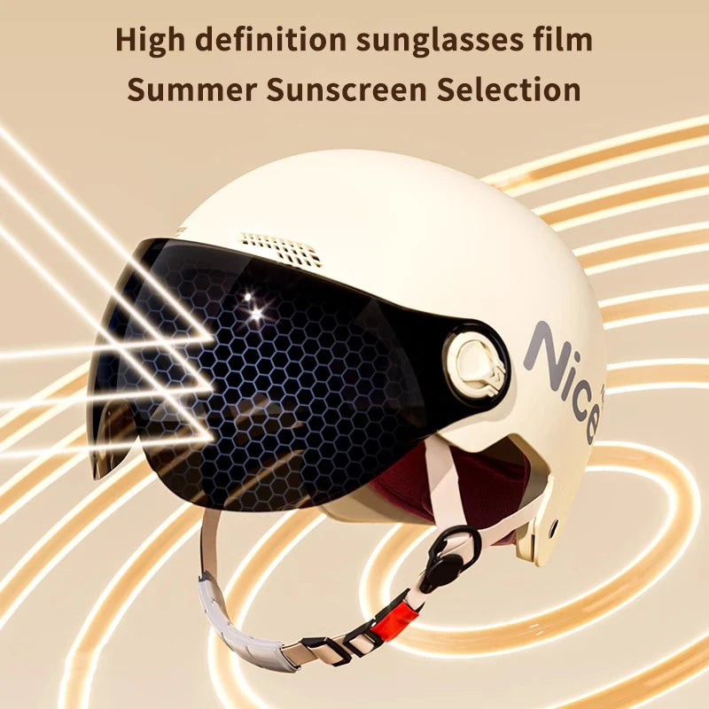 3C Certified E-Bike Half Helmet with HD Glasses | Unisex