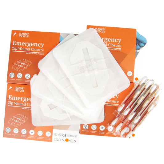 Zipper Painless Wound Closure Device Suture-free Wound Dressing First Aid Emergency Laceration Closure Strips Peaceful Pleasures Health and Wellness