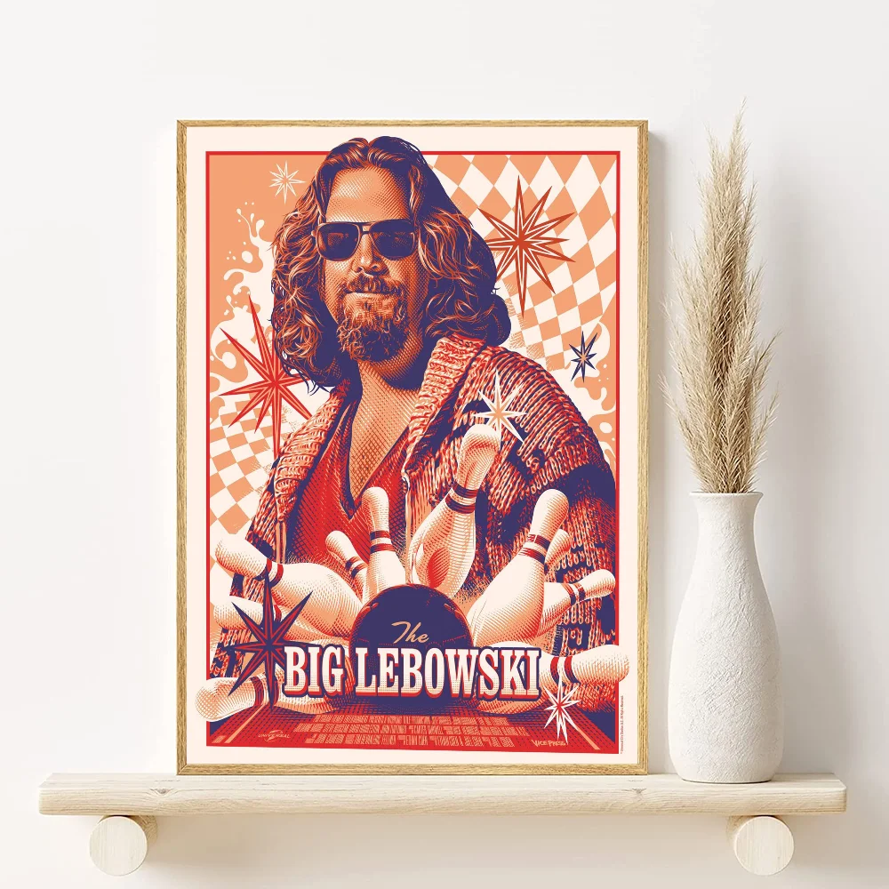 Movie HD The Big Lebowski Poster HD art sticky wall waterproof home living room bedroom bar aesthetic decoration Peaceful Pleasures Health and Wellness z7 40X50cmNoframe