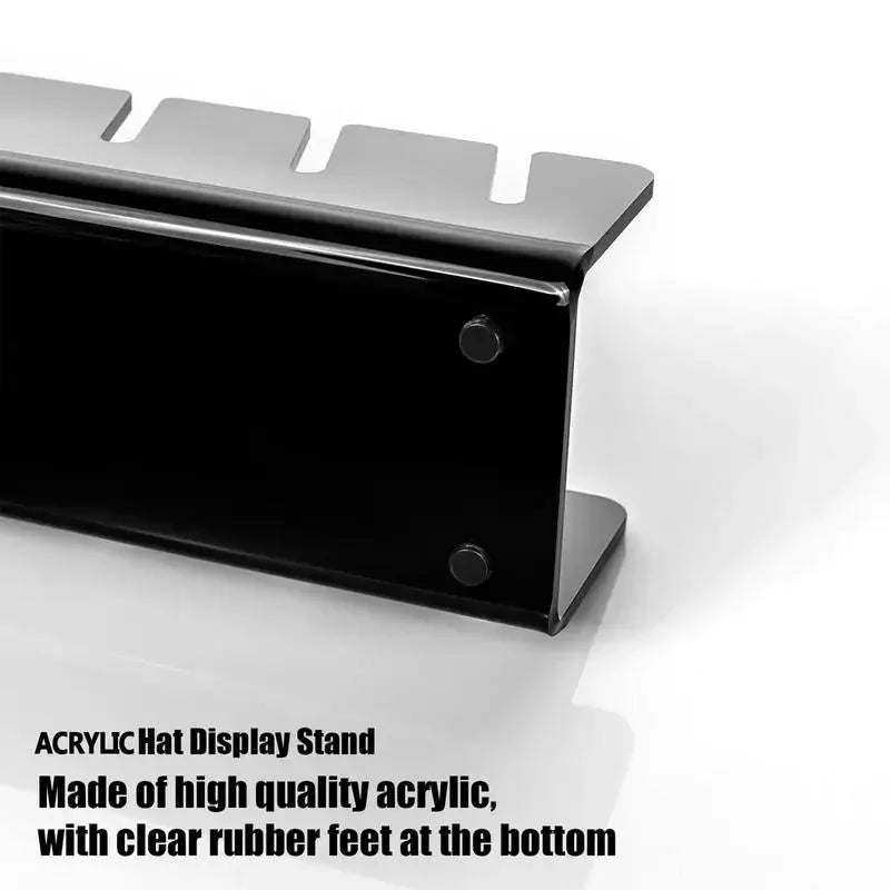 Hot sale Baseball cap racks Stackable Rectangular Acrylic Hat Organizer Stand For Baseball Caps Display And Organizer Peaceful Pleasures Health and Wellness