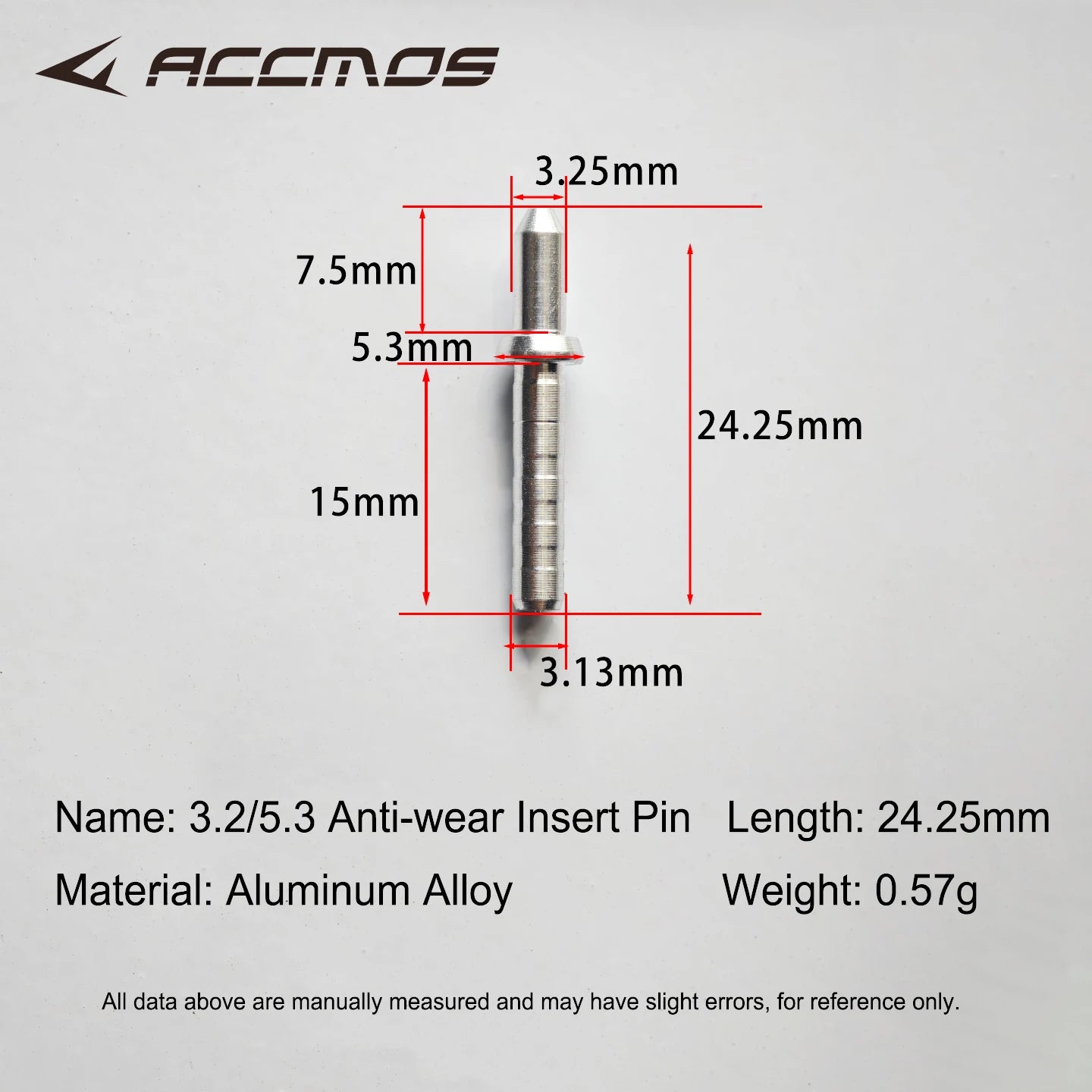 Nock Pin ID3 Aluminum Arrow Tail Shaft Archery Shooting Accessories
