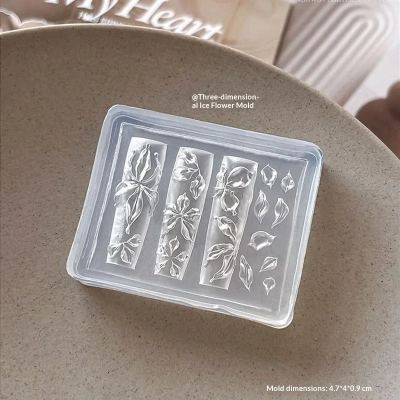 3D Flower Silicone Nail Art Mold – Reusable Petal DIY Template