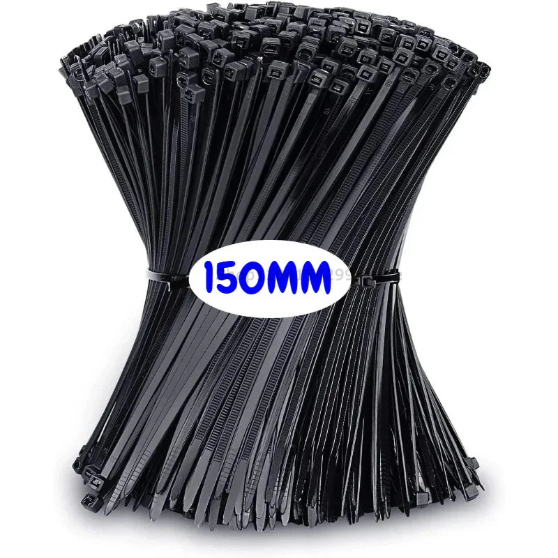 100Pcs UV Resistant Nylon Cable Ties – Self-Locking Zip Ties