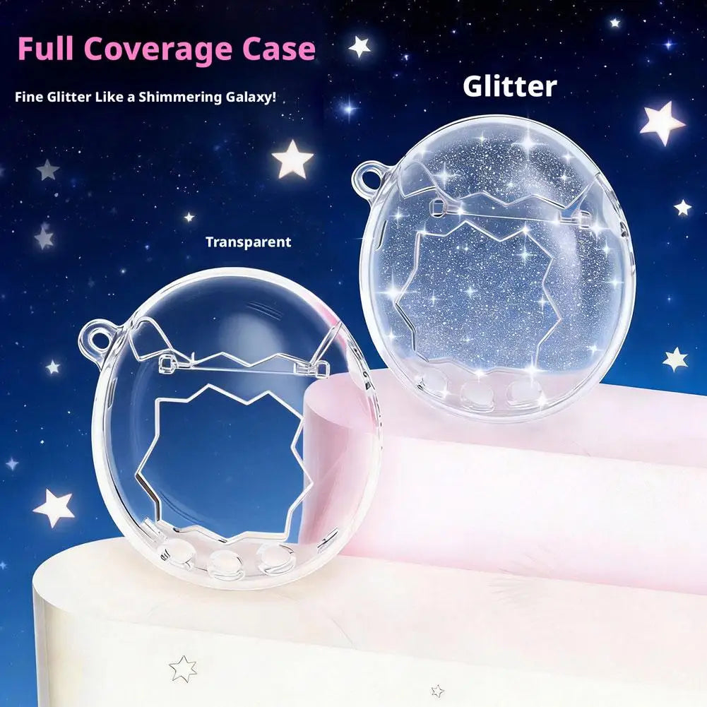 Tamagotchi Paradise Protective PC Case – Clear & Glitter