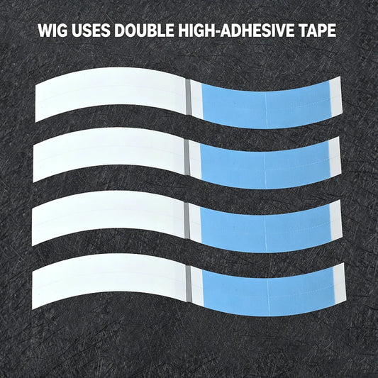 36Pcs Double-Sided Wig Tape Waterproof C-Shape Strips for Lace Wigs Wig Adhesive Tape Peaceful Pleasures Health and Wellness