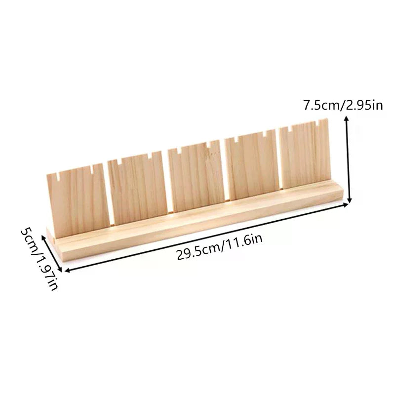 Wooden Earring Display Stand | Single, Double & Triple Row