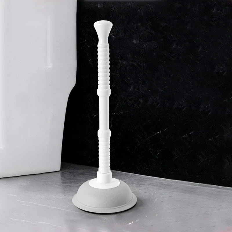 Silicone Vacuum Toilet Plunger | High-Pressure Drain Unblocker