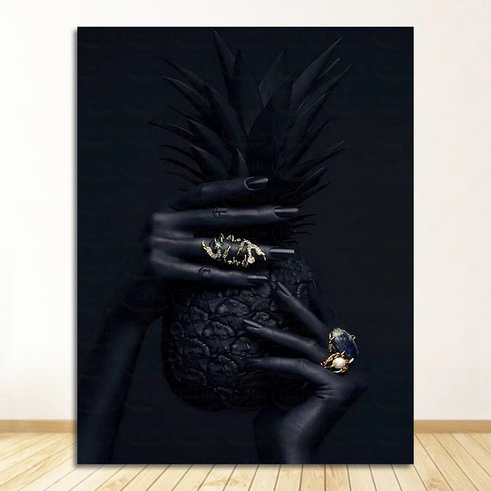 Pineapple Canvas Wall Art | Nordic Modern Unframed Poster