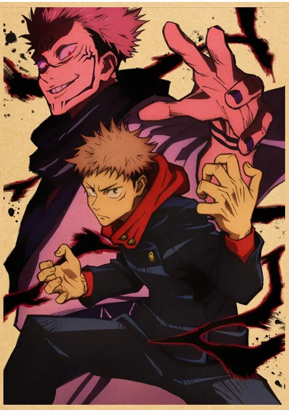 Jujutsu Kaisen Gojo Satoru Vintage Anime Canvas Wall Art Poster