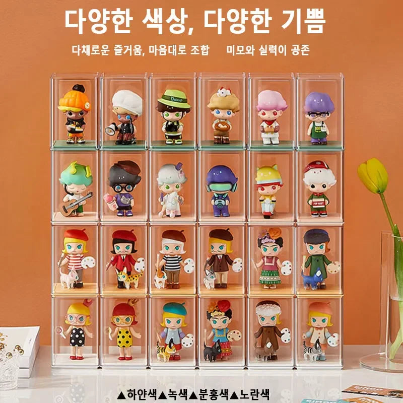 6-Pack Clear Storage Boxes for Figures, Dolls & Collectibles