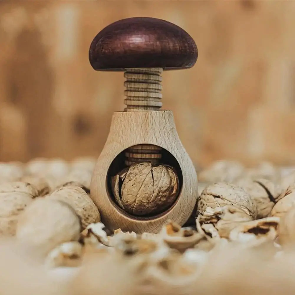 Nutcracker Mushroom-Shaped Multi-Function Kitchen Tool Adjustable Nut Cracker For Walnuts And Pecans Home Use Peaceful Pleasures Health and Wellness