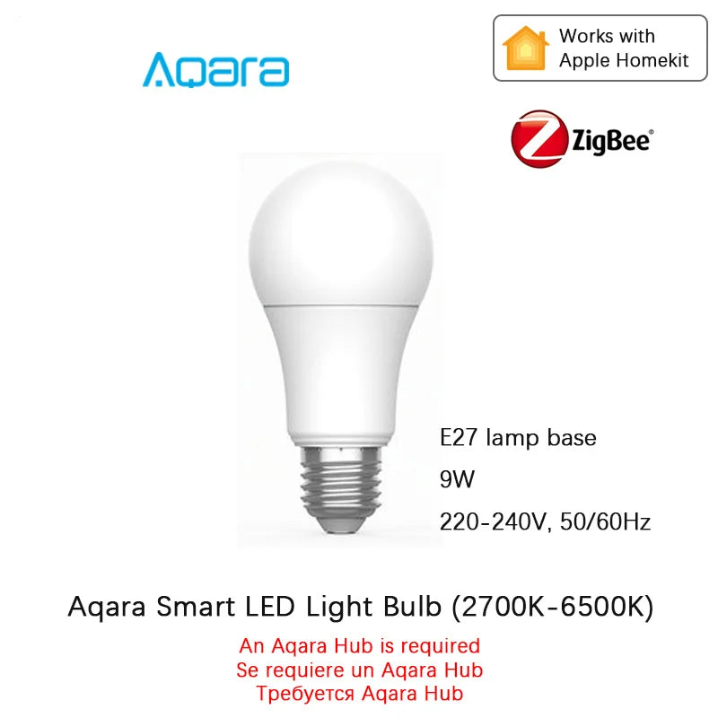 Aqara Smart Home Kits Zigbee Gateway Hub M1S Wireless Switch Lamp Door Motion Temperature Sensor for Mihome Homekit Peaceful Pleasures Health and Wellness Aqara Lamp