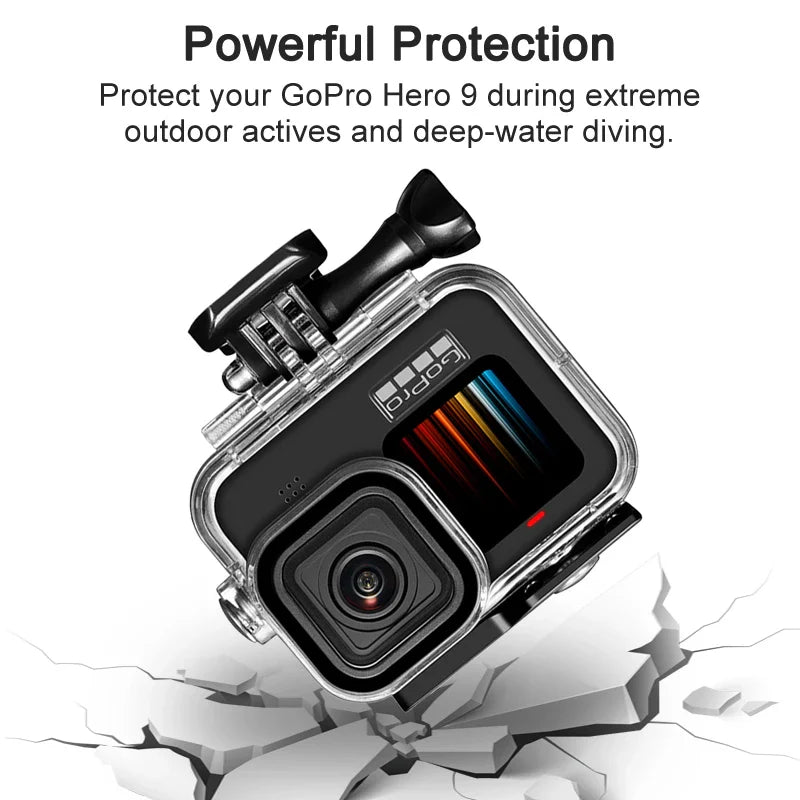 GoPro Hero 9 10 11 12 Waterproof Housing Case – 60M Dive Cover