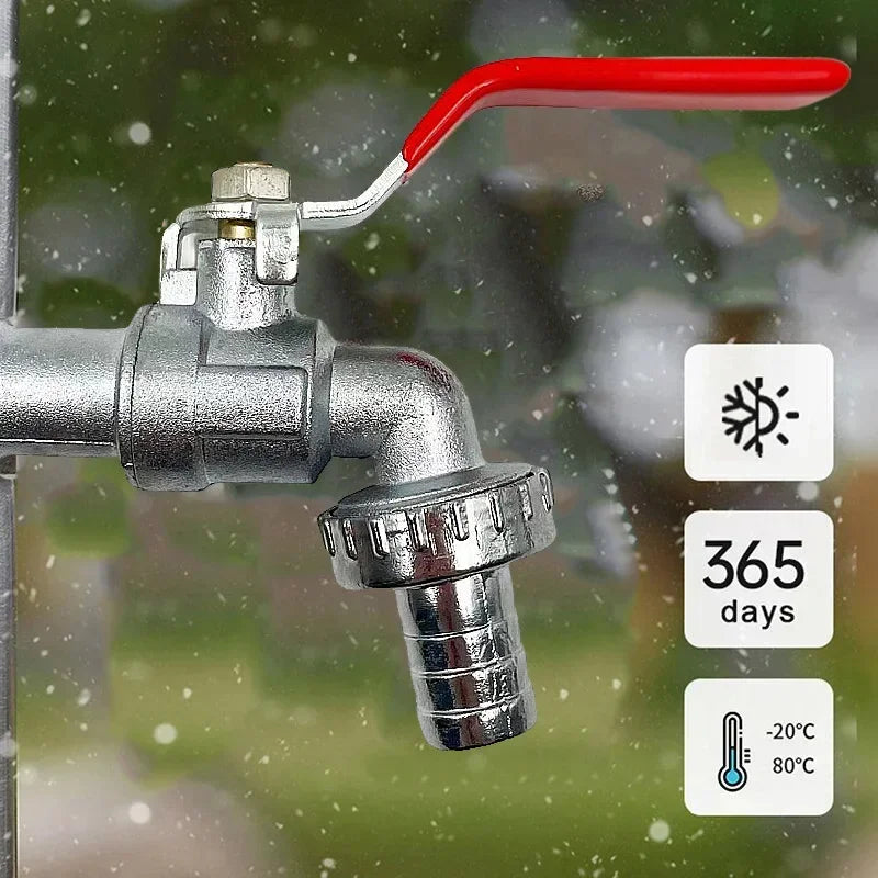 1/2" Brass Ball Valve Garden Faucet | IBC Tank Water Tap