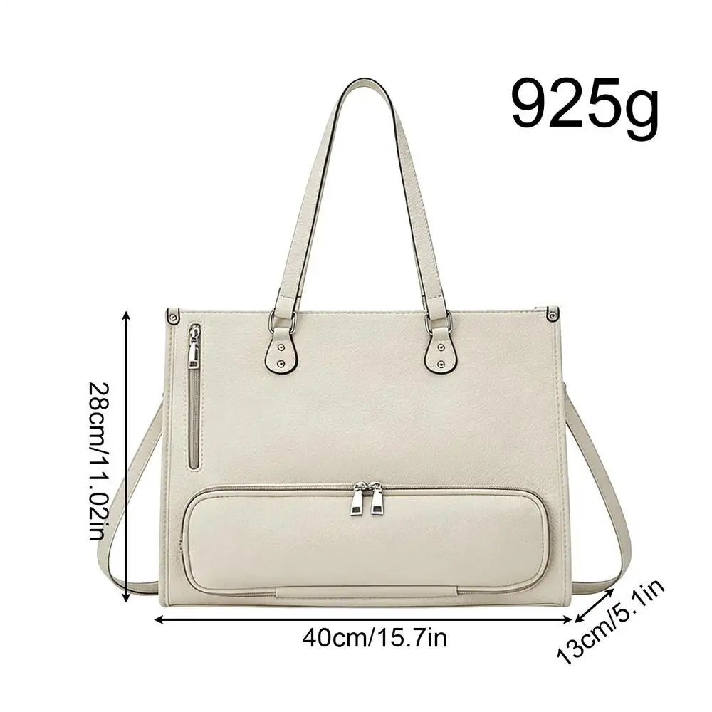 Women's Laptop Tote Bag with Insulated Lunch Compartment