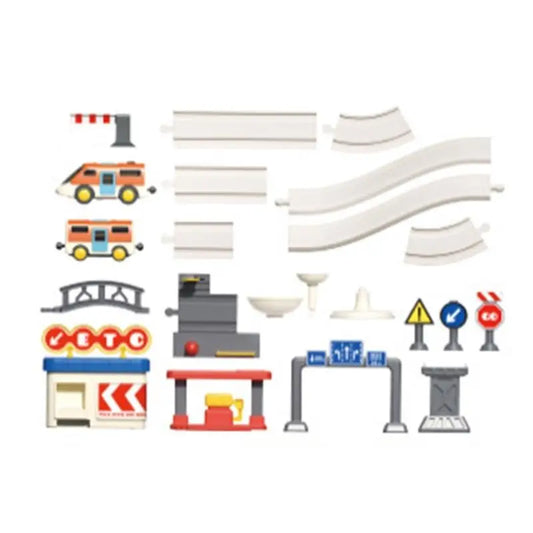 Motorized Electric Train Set for Kids | Reconfigurable Tracks 3+
