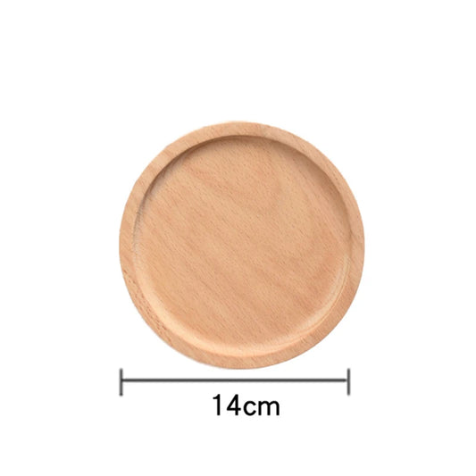 Wooden Storage Plates Multi-use Serving Tray for Fruits Snacks Desserts Decor Easy to Clean Versatile Food Serving for Every Occ Peaceful Pleasures Health and Wellness 1Pcs