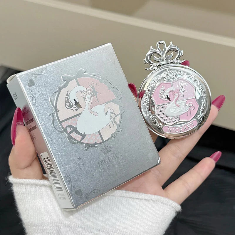 NICEKEY Pink Ballet Matte Blush Powder | Long-Lasting Contour